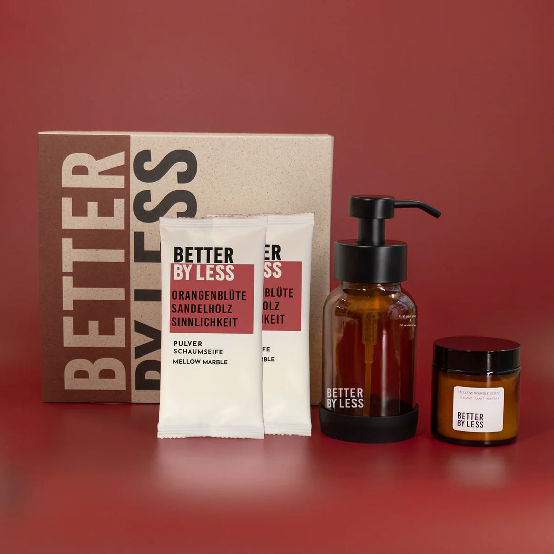Geschenkset Spender + 2 Sachets + Kerze